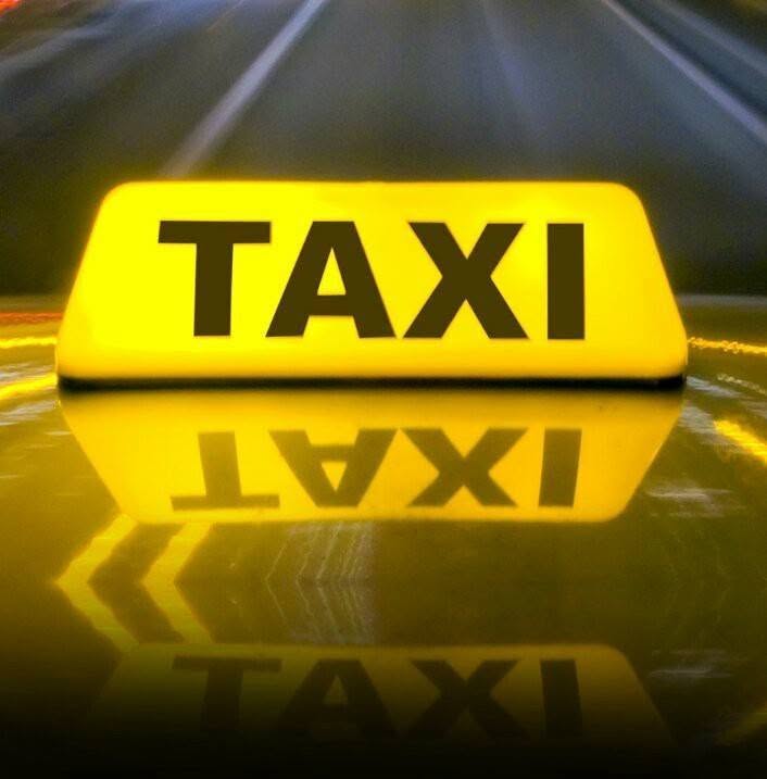 Illuminated taxi sign