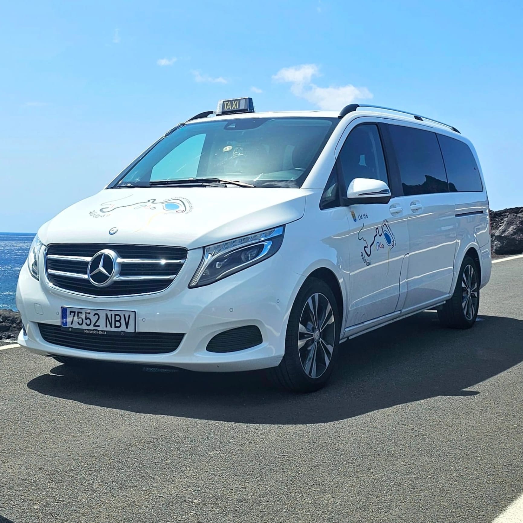 Mercedes V-Class taxi van in Tenerife